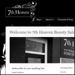 Screen shot of the 7th Heaven Beauty Ltd website.