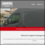 Screen shot of the Ogdens Drainage Services Ltd website.