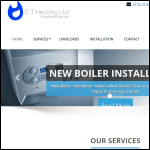 Screen shot of the Dt Heating Ltd website.
