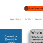 Screen shot of the Broad Street Hall Ltd website.