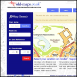 Screen shot of the Old Maps Ltd website.