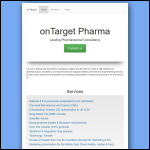 Screen shot of the Ontarget Pharma Consultancy Ltd website.