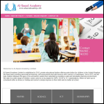 Screen shot of the Al-saeed Academy of Professional Studies Ltd website.