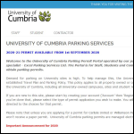 Screen shot of the Cumbria Parking Services Ltd website.