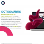 Screen shot of the Octosaurus Ltd website.