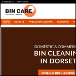 Screen shot of the Bin Care Ltd website.