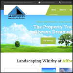 Screen shot of the Algonquin Property Ltd website.