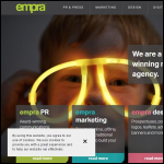 Screen shot of the Empra 123 Ltd website.