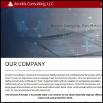 Screen shot of the Arreki Consulting Ltd website.