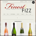Screen shot of the Skinny Fizz Ltd website.