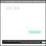 Screen shot of the Blush & Blow Ltd website.