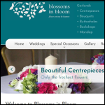Screen shot of the Blossoms in Bloom Ltd website.