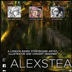 Screen shot of the Alex Stead Art Ltd website.