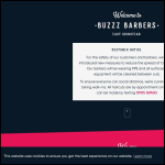 Screen shot of the Buzzz Barbers Ltd website.