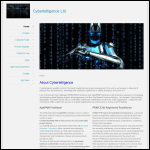 Screen shot of the Cybertelligence Ltd website.
