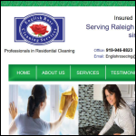 Screen shot of the English Rose Cleaning Ltd website.