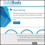 Screen shot of the Odd Bods Exterior Cleaning Specialists Ltd website.