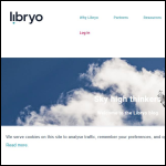 Screen shot of the Libryo Ltd website.