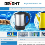 Screen shot of the Ebright Electrical Ltd website.