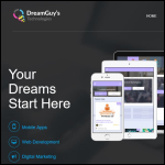 Screen shot of the Dreamguy's Technologies Ltd website.