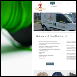 Screen shot of the Aldev Fire & Electrical Ltd website.
