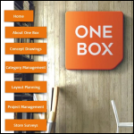 Screen shot of the One Box Retail Ltd website.