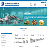Screen shot of the Jinan Himax Machinery Co. Ltd website.