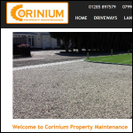 Screen shot of the Corinium Property Maintenance Ltd website.