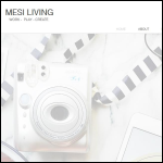 Screen shot of the Mesi Living Ltd website.