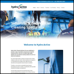 Screen shot of the Hydro-active Cleaning Solutions Ltd website.