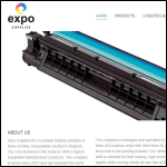 Screen shot of the Expo Supplies Ltd website.
