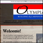 Screen shot of the Olympia Building & Carpentry Ltd website.