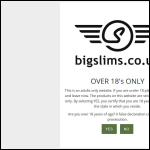 Screen shot of the Big Slims Vapour Co. Ltd website.