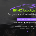 Screen shot of the Bmc Bodyshop (Hemel Hempstead) Ltd website.