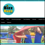 Screen shot of the Bizz Buzz Events Ltd website.