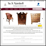 Screen shot of the In A Nutshell Collectables & Curios Online Ltd website.