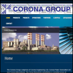 Screen shot of the Corona Electrical Ltd website.