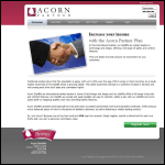 Screen shot of the Acorn Partners Ltd website.