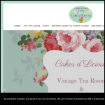 Screen shot of the Cakes D'licious Ltd website.