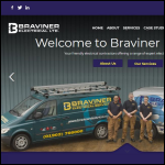 Screen shot of the Braviner Electrical Ltd website.