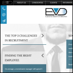 Screen shot of the Evd Consulting Ltd website.