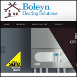 Screen shot of the Boleyn Heating Solutions Ltd website.