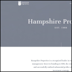 Screen shot of the Hampshire Properties 1983 Ltd website.