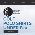 Screen shot of the Obsessive Golfing Disorder (Ogd) Ltd website.