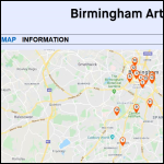 Screen shot of the Birmingham Printmakers website.