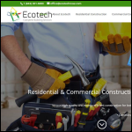 Screen shot of the Ecotech Building Services Ltd website.
