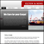 Screen shot of the Elton & Son Ltd website.