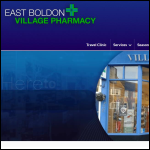 Screen shot of the EAST BOLDON VILLAGE PHARMACY Ltd website.