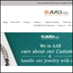 Screen shot of the AAB JEWELLERS Ltd website.