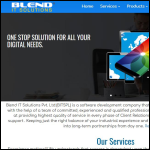 Screen shot of the BLEND SOLUTIONS LTD website.
